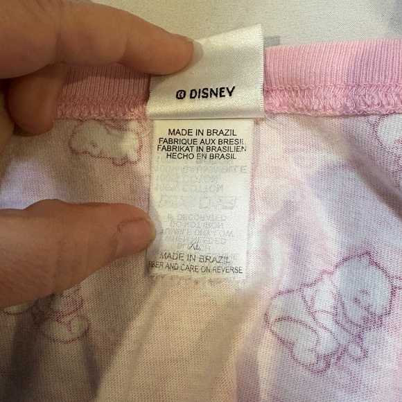 Vintage The Disney Catalog Winnie The Pooh Dress With Pockets Sz XL Pink - Picture 4 of 9